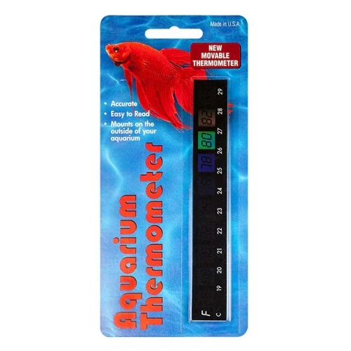 Lcr Hallcrest Liquid Crystal Aquarium Thermometer Horizontal Black, 1 Each By San Francisco Bay Brand