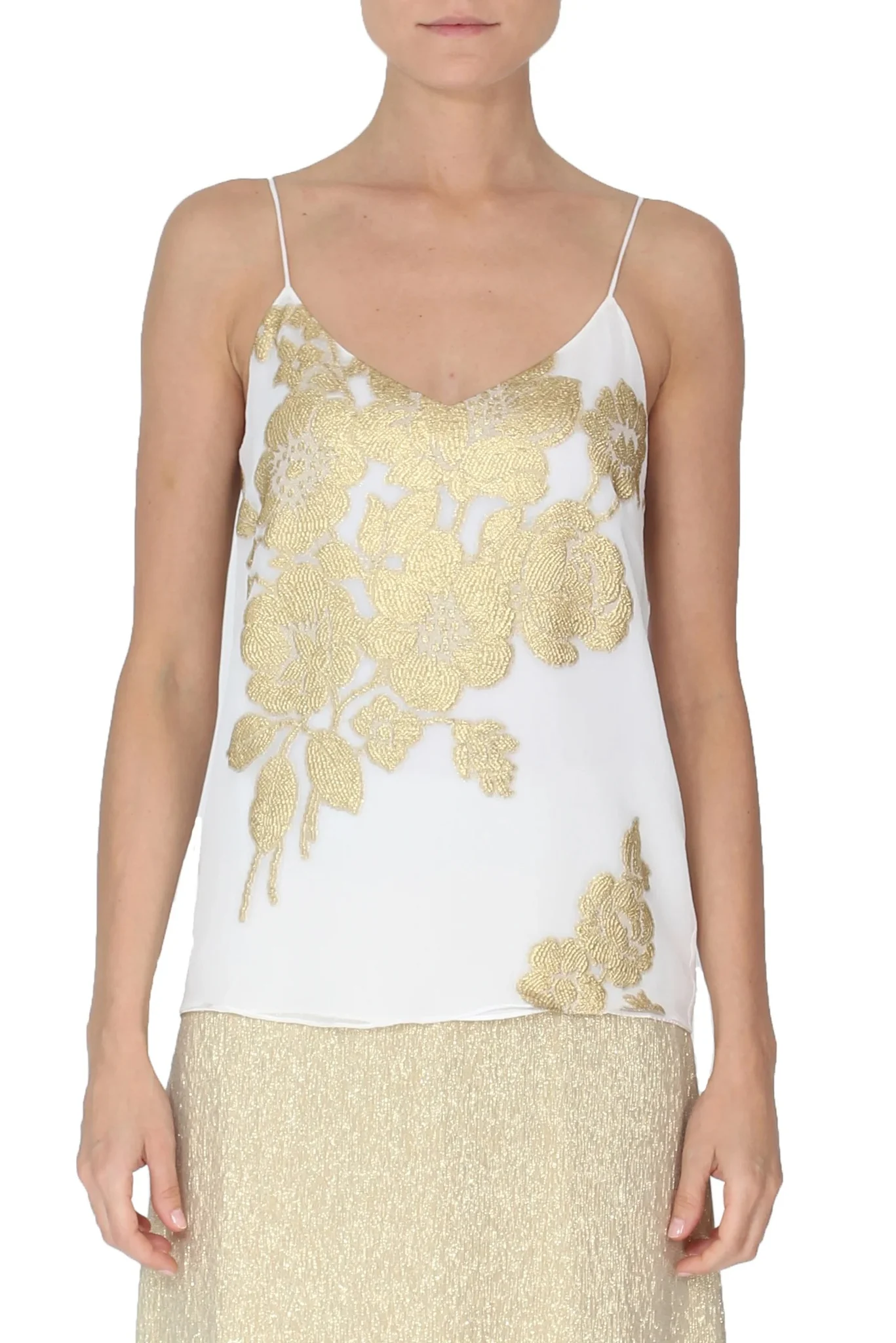 Metallic Rose Short Cami