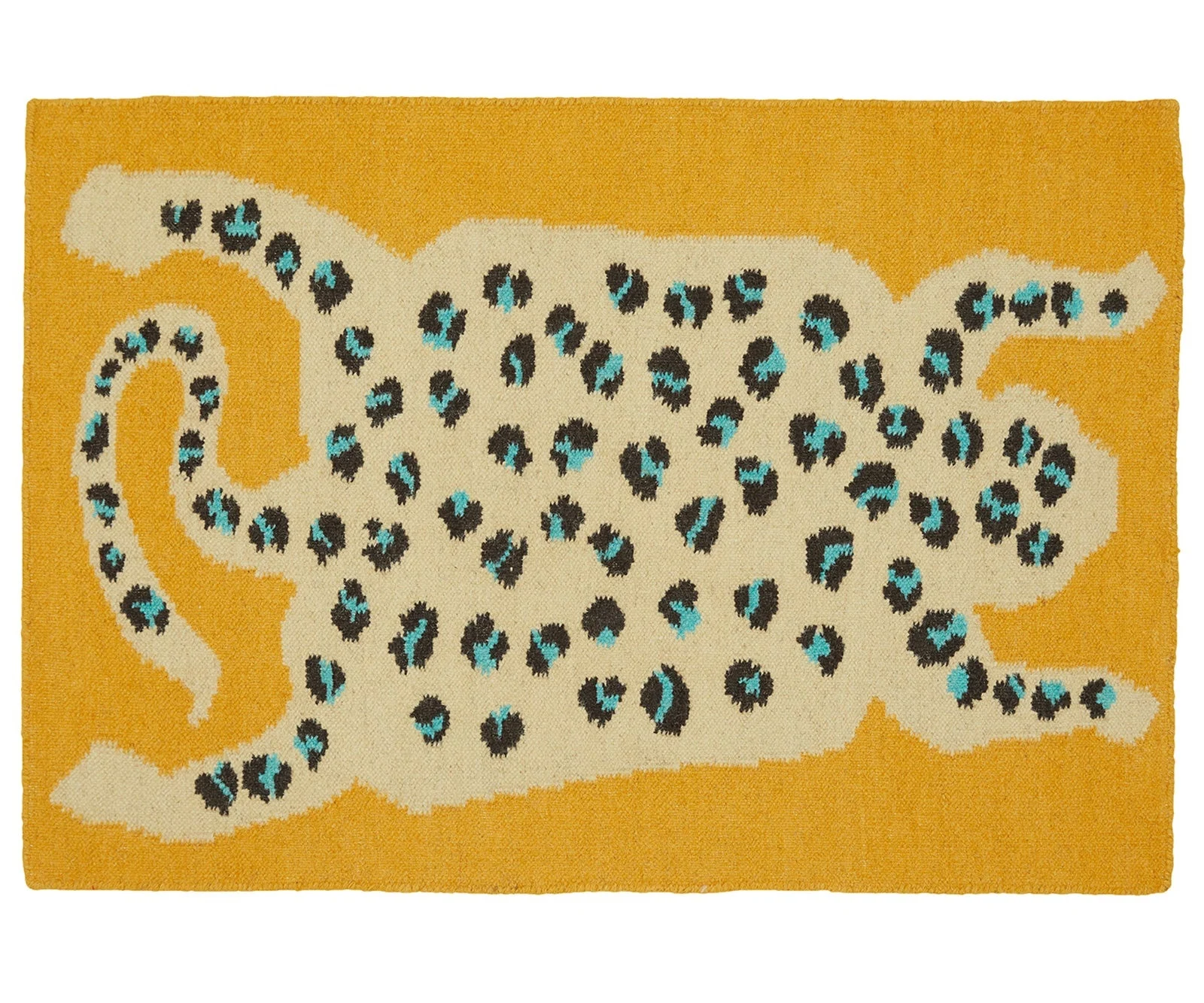 Custom Leopard - Orange - 9'x12'