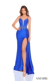Long Prom Dress: Amarra 88239 - Royal Blue/26