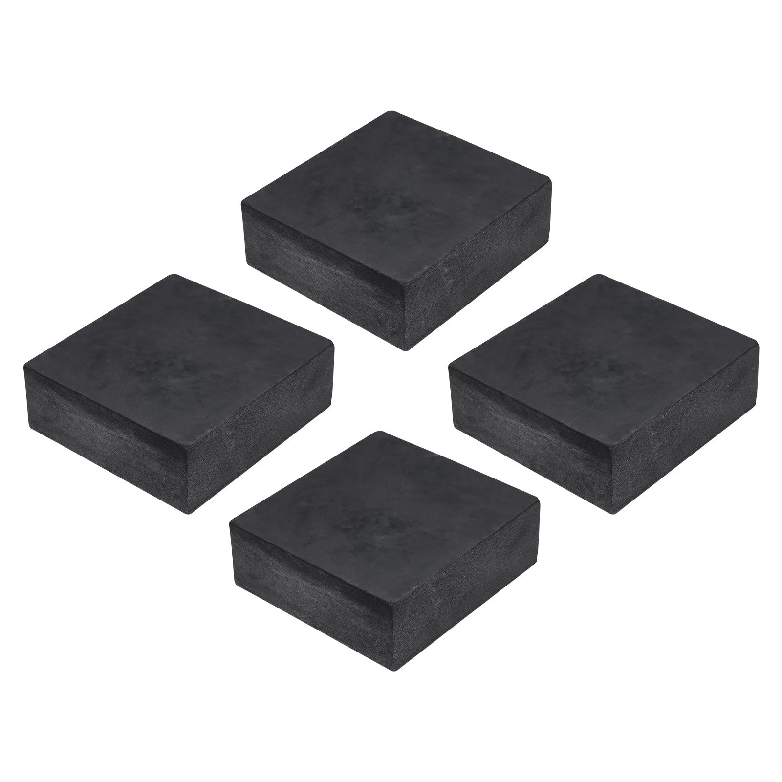Uxcell 4pcs Rubber Anti-vibration Pads Hard Pads 100mm X 100mm X 40mm Square