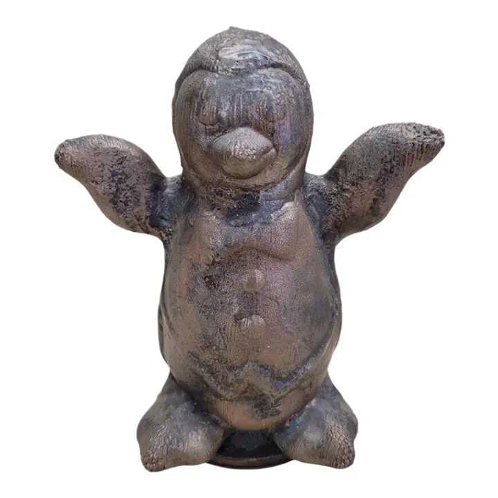Vintage Bronze Foundry Mold — Munsingwear Penguin Industrial Sculpture