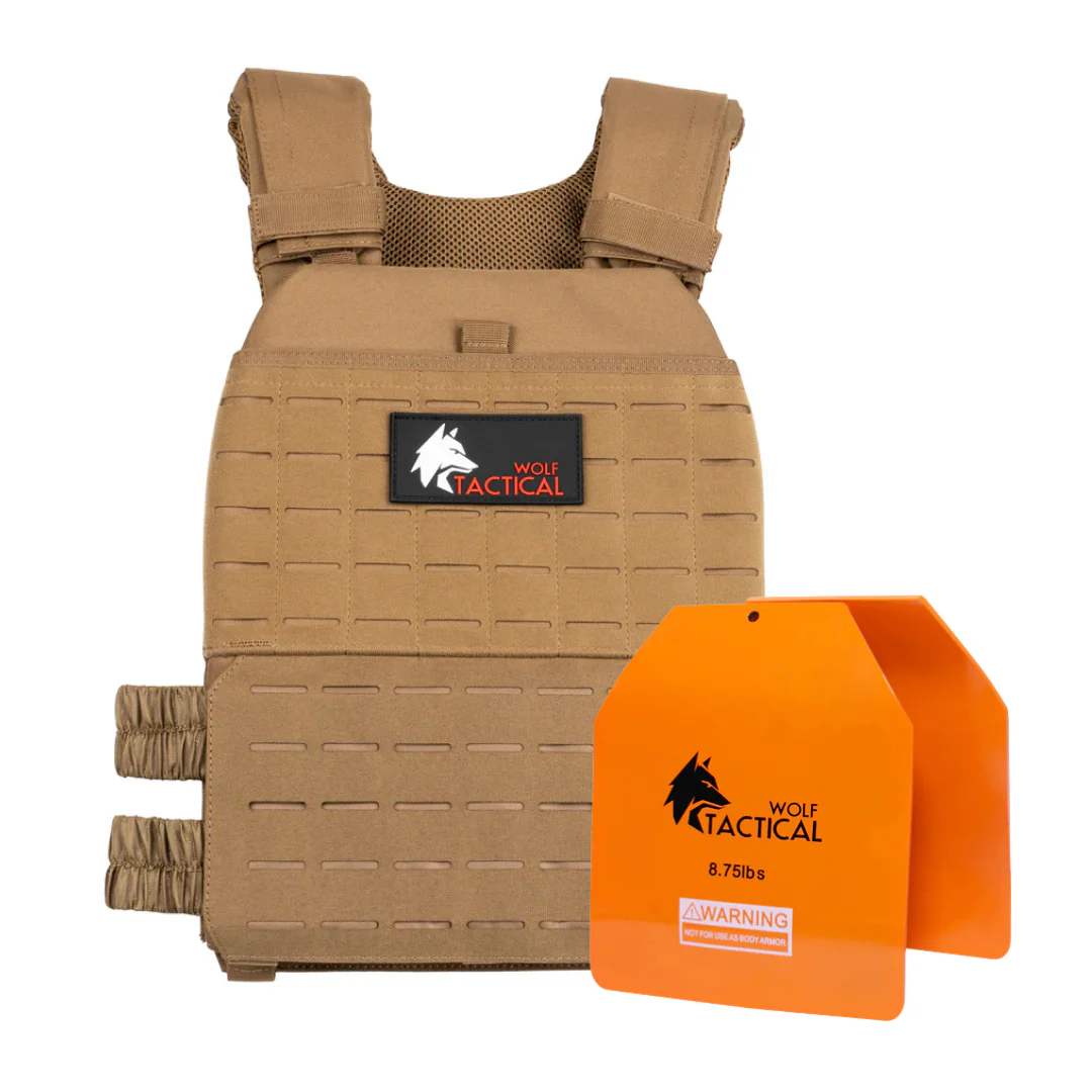 Weighted Vest & Plate Bundle - Black/5.75lb Pair
