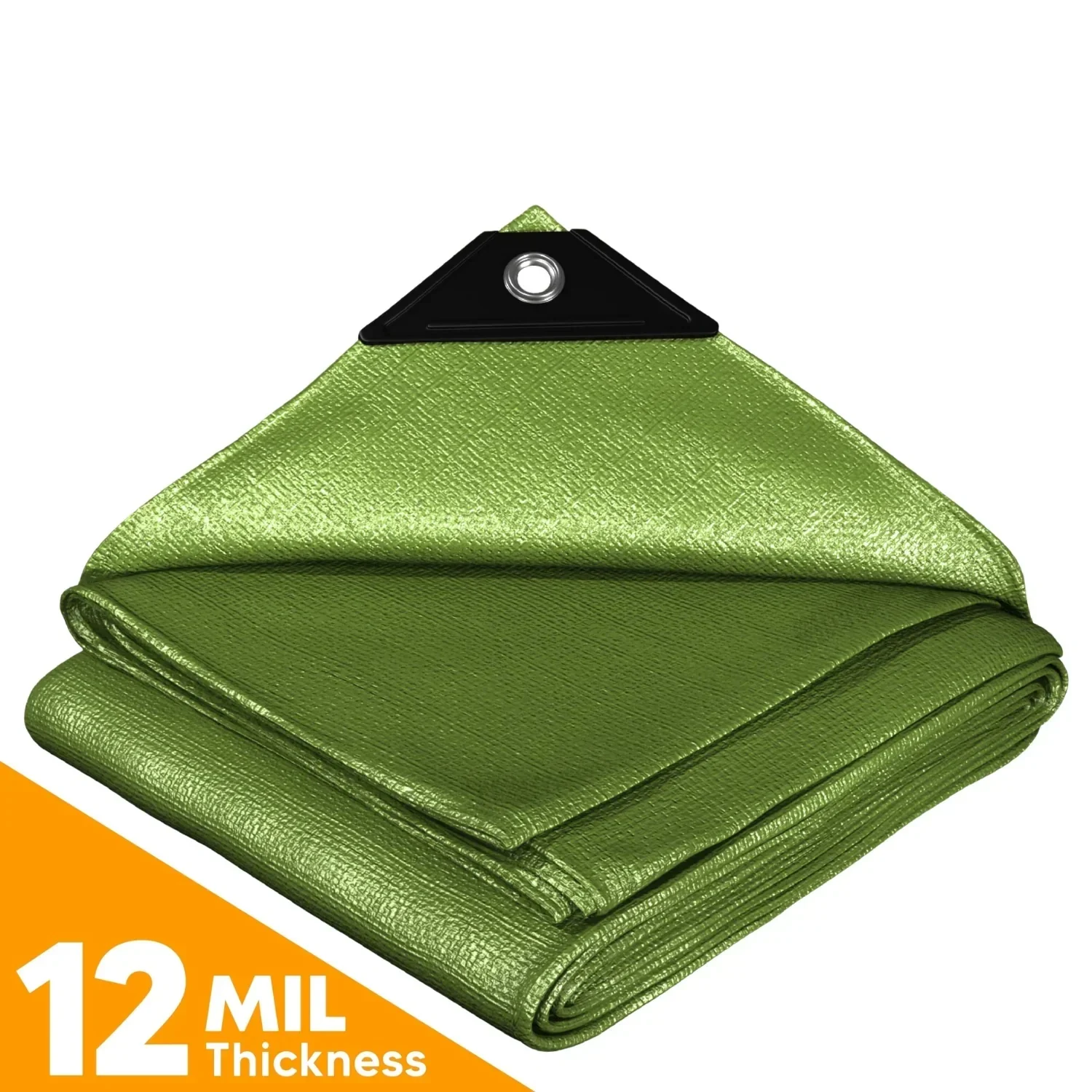 Green Poly Tarps - 6' X 8'