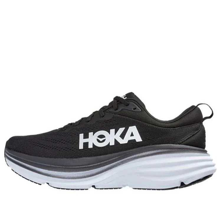 (wmns) Hoka One One Bondi 8 D Wide 'black White'