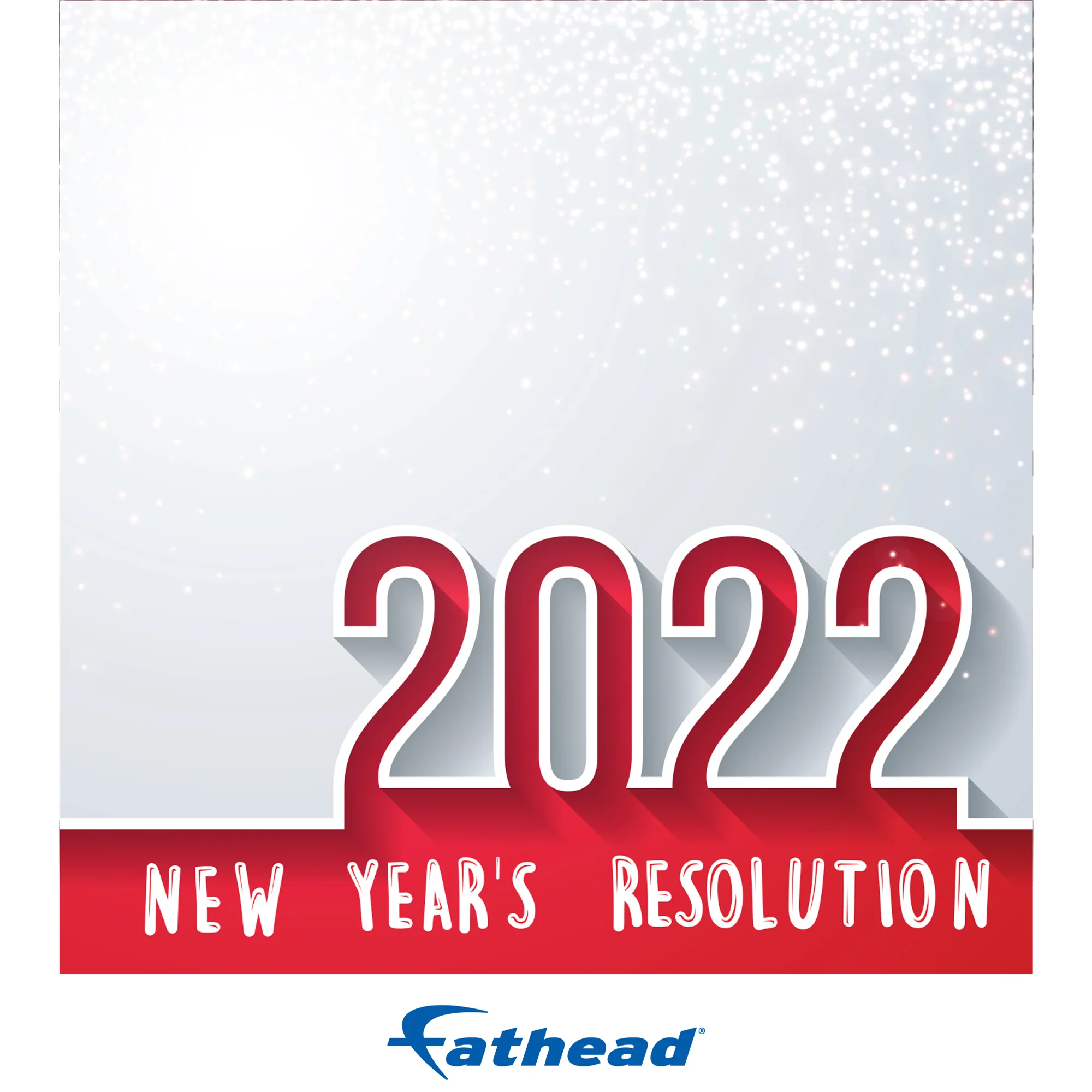 New Year: Lights Sparks Dry Erase - Removable Adhesive Decal - Small (11.5"w X 12"h)