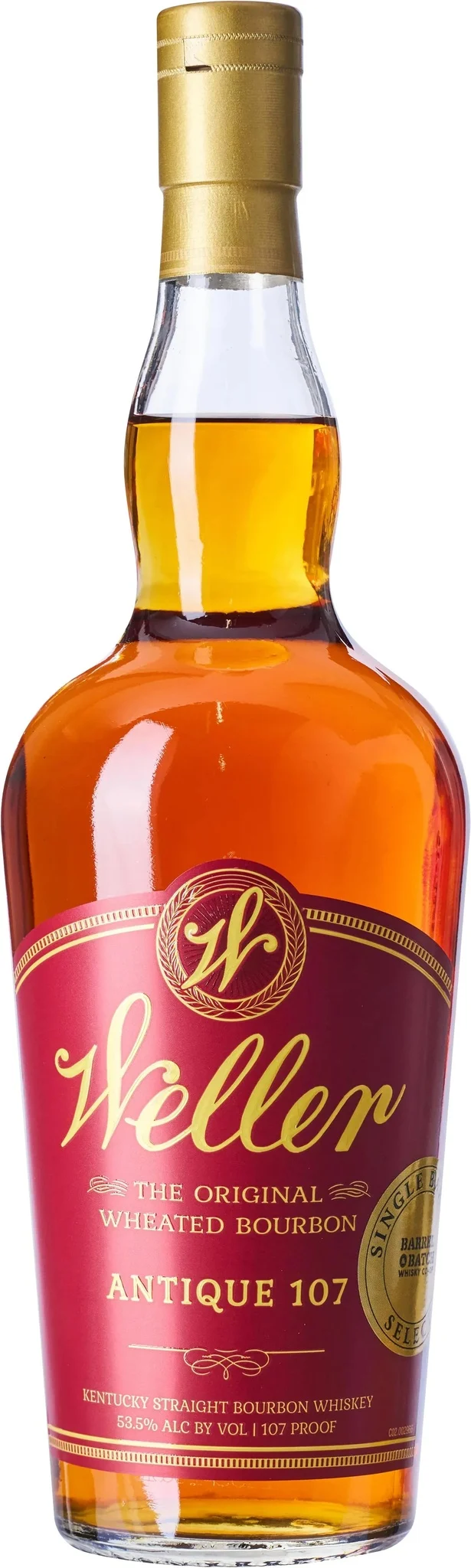 Weller Antique 107 6 Year Old Single Barrel Kentucky Straight Bourbon Whiskey 750ml