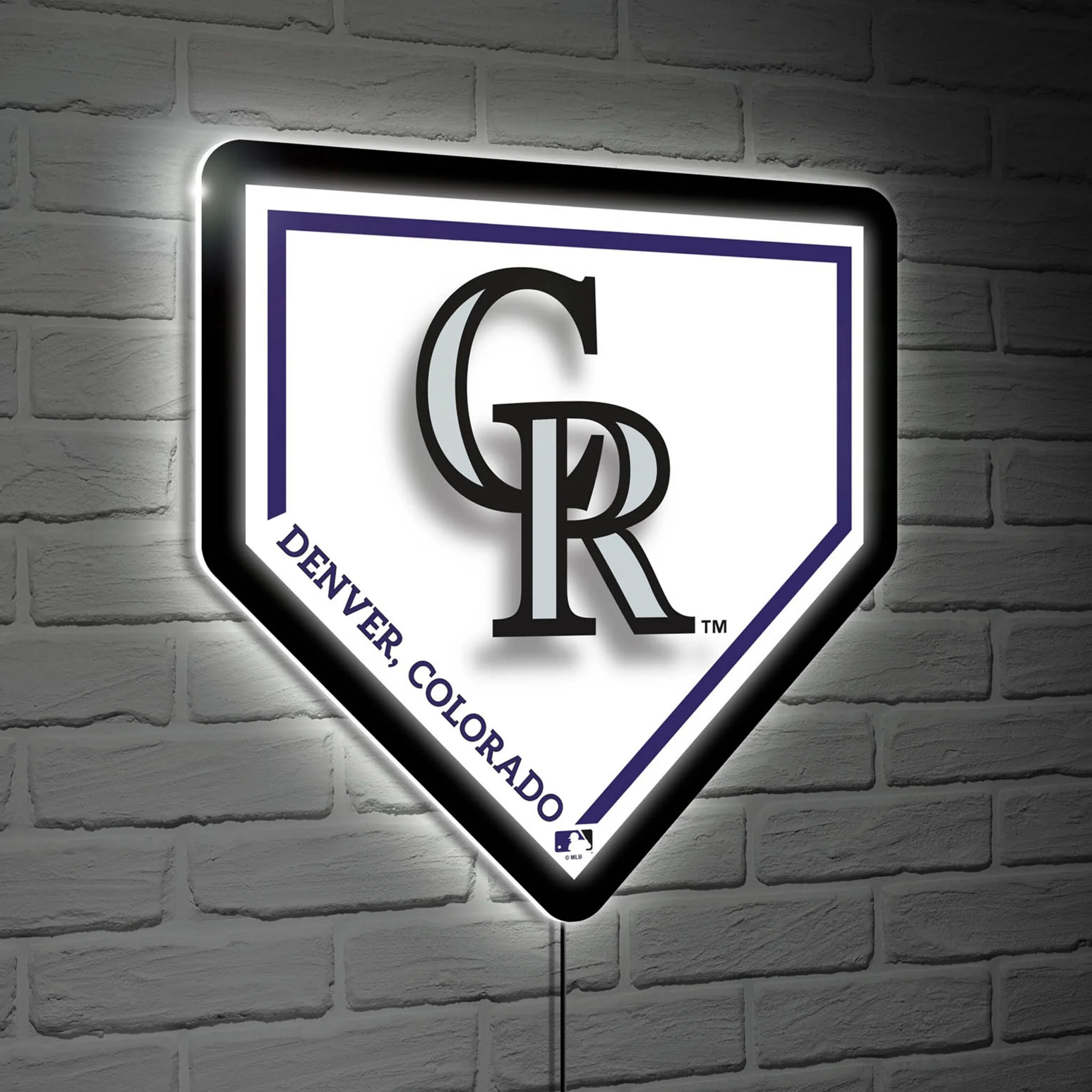 Colorado Rockies Led Wall Home Plate