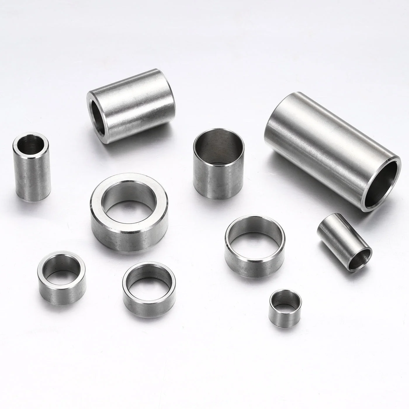 6pcs M10 304 Stainless Steel Spacers, 10mm Idx20mm Odx8mm Length