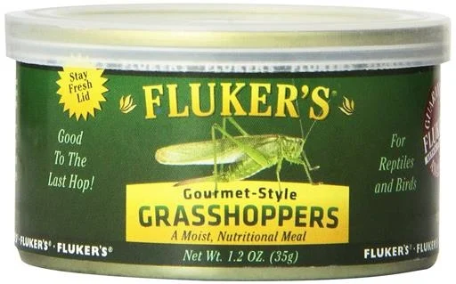 Fluker's Gourmet Canned Grasshoppers 1.2 Oz.