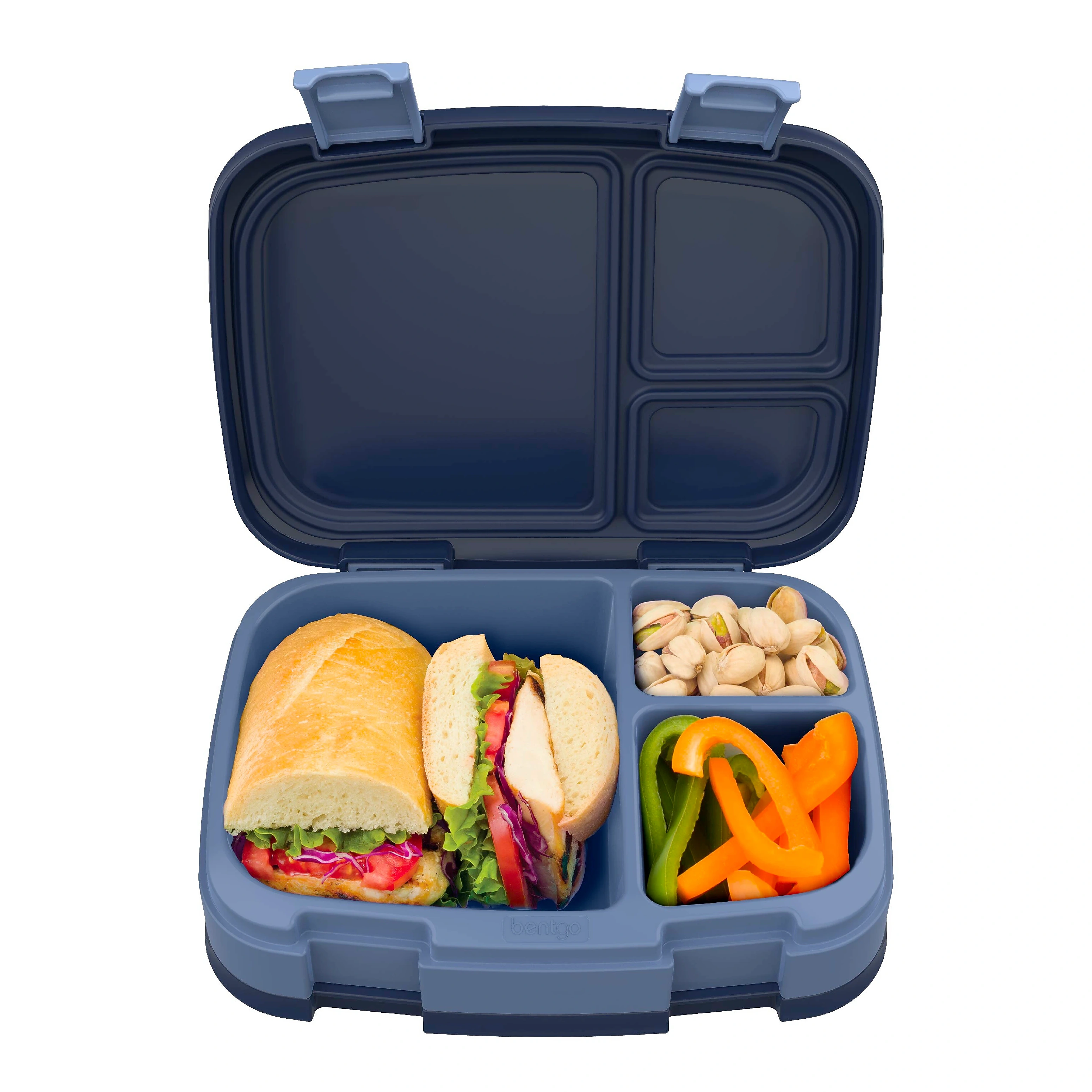 Bentgo Fresh Leak-proof Bento Box, 3-compartment, Navy, 26.4 Oz. (bgofr-2nv)