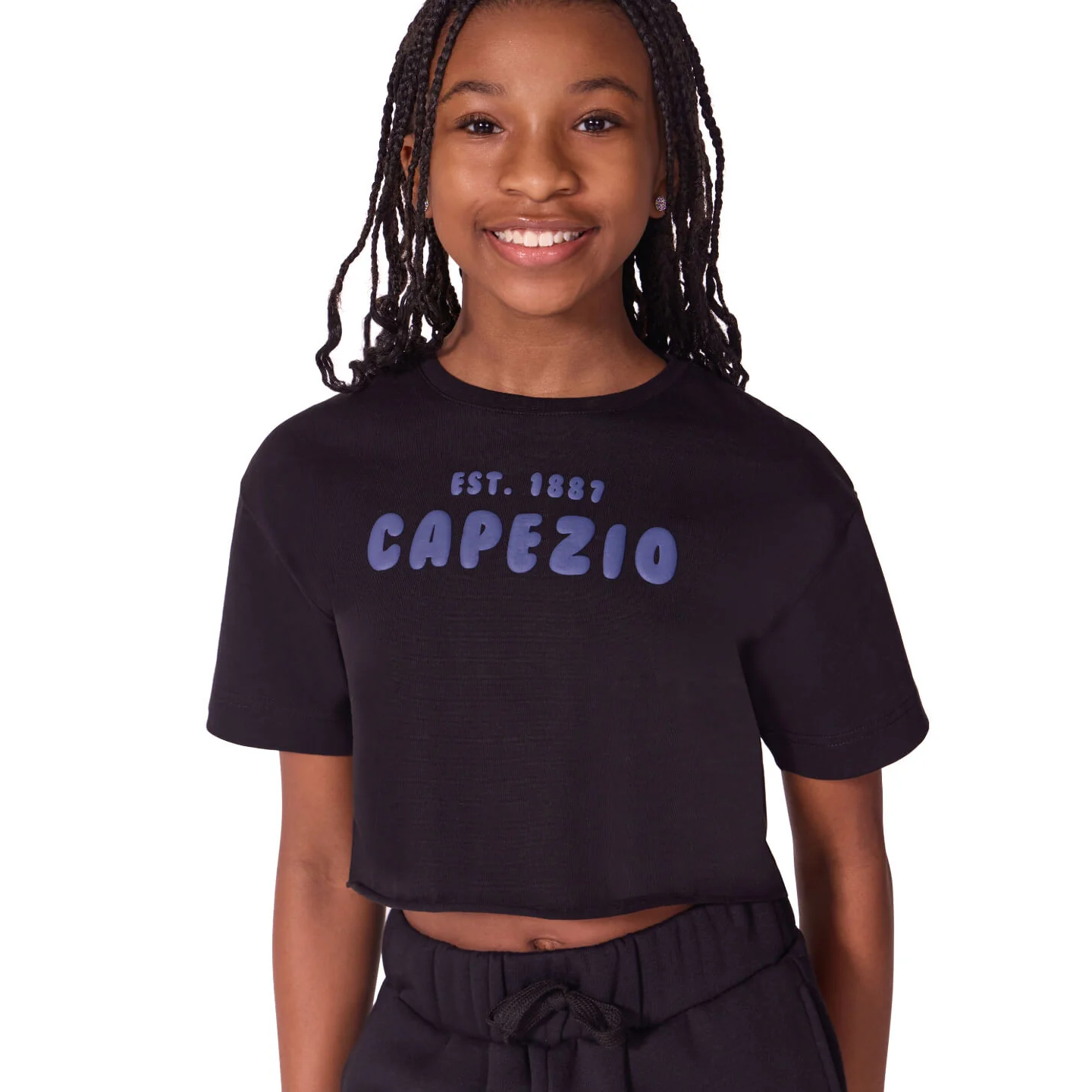 Jet Setter Essence Box Tee - Child - Black/child X-large