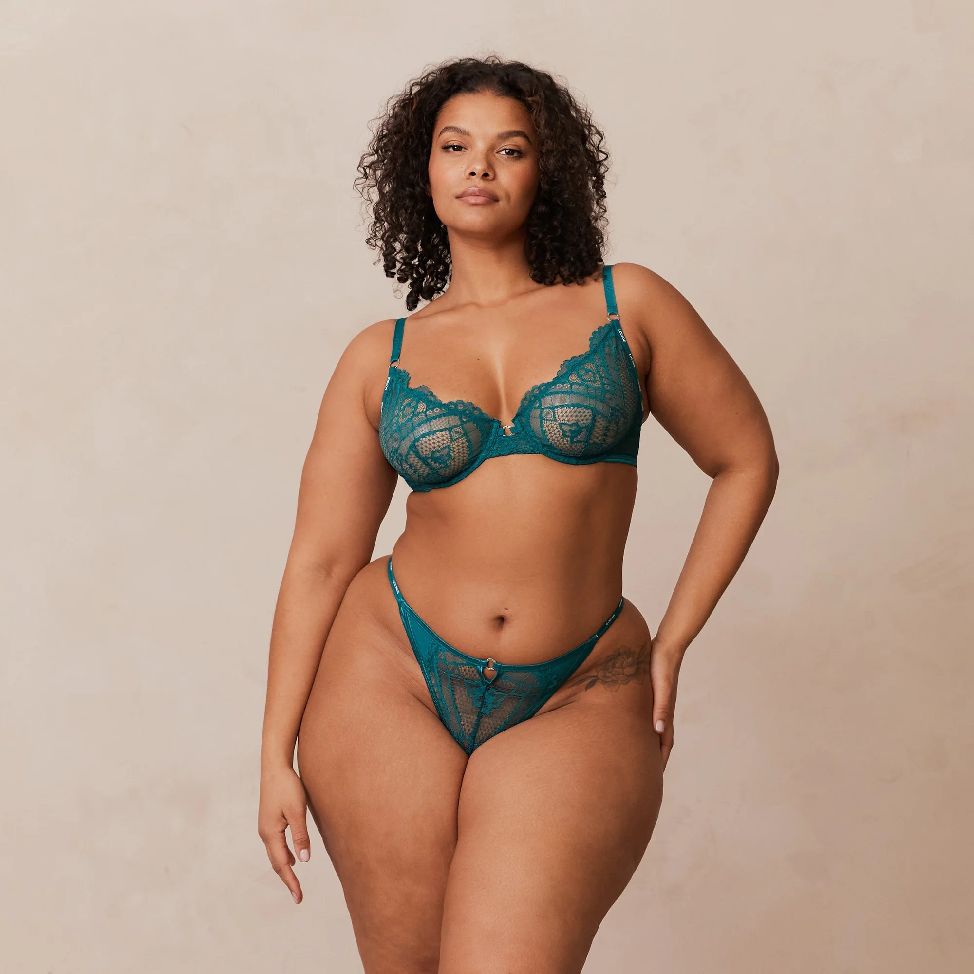 Charmed Balcony Bra Turquoise