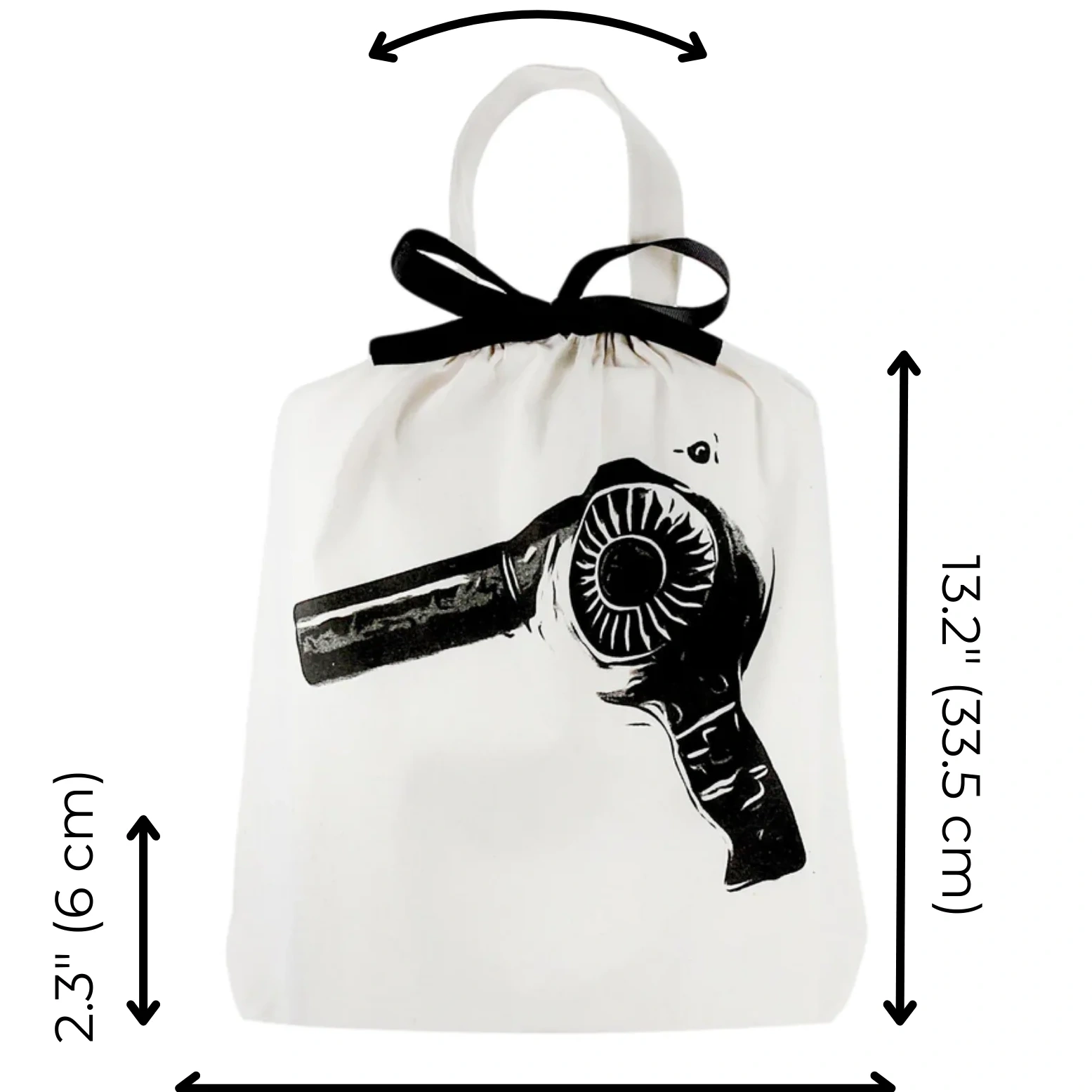 Hair Dryer Travel Bag, Cream