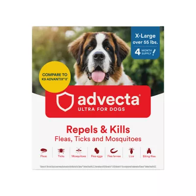 Advecta Ultra Flea And Tick Protection For Extra-large Dogs 55 Lb. And Up, 4 Ct.