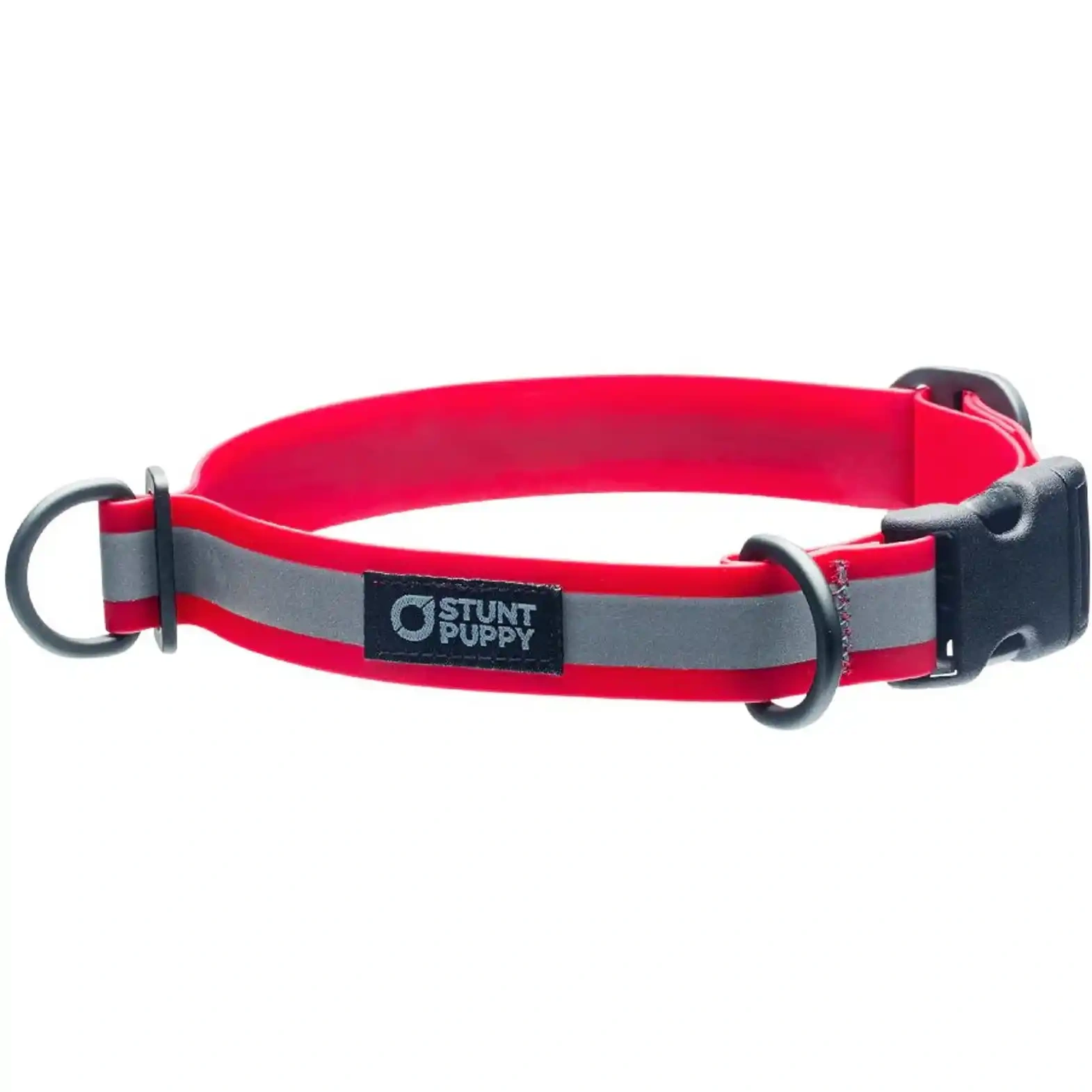Stunt Puppy Go Dog Glo Dry Standard Dog Collar, Red, Large