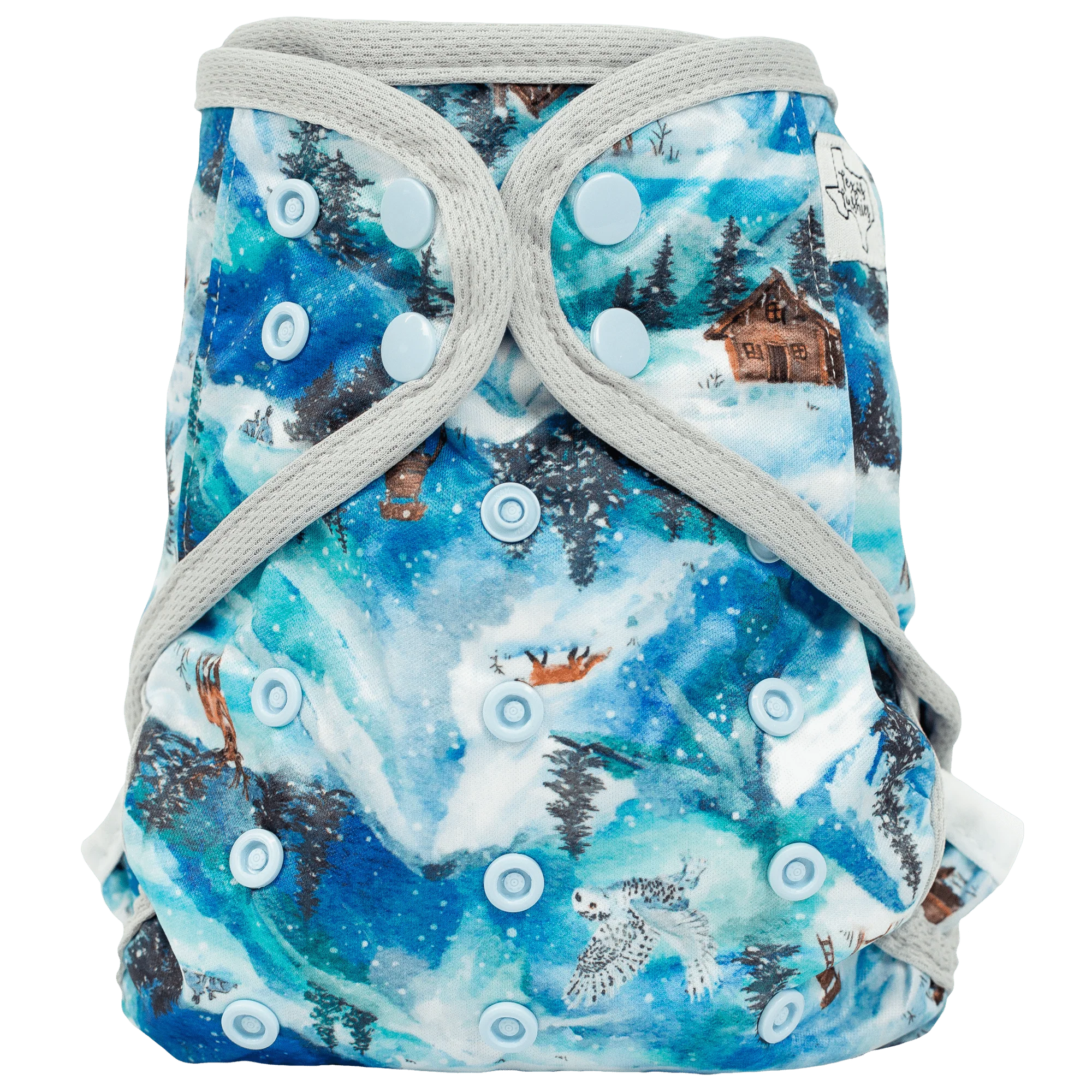 One Size Cover Cloth Diaper - Orange Check