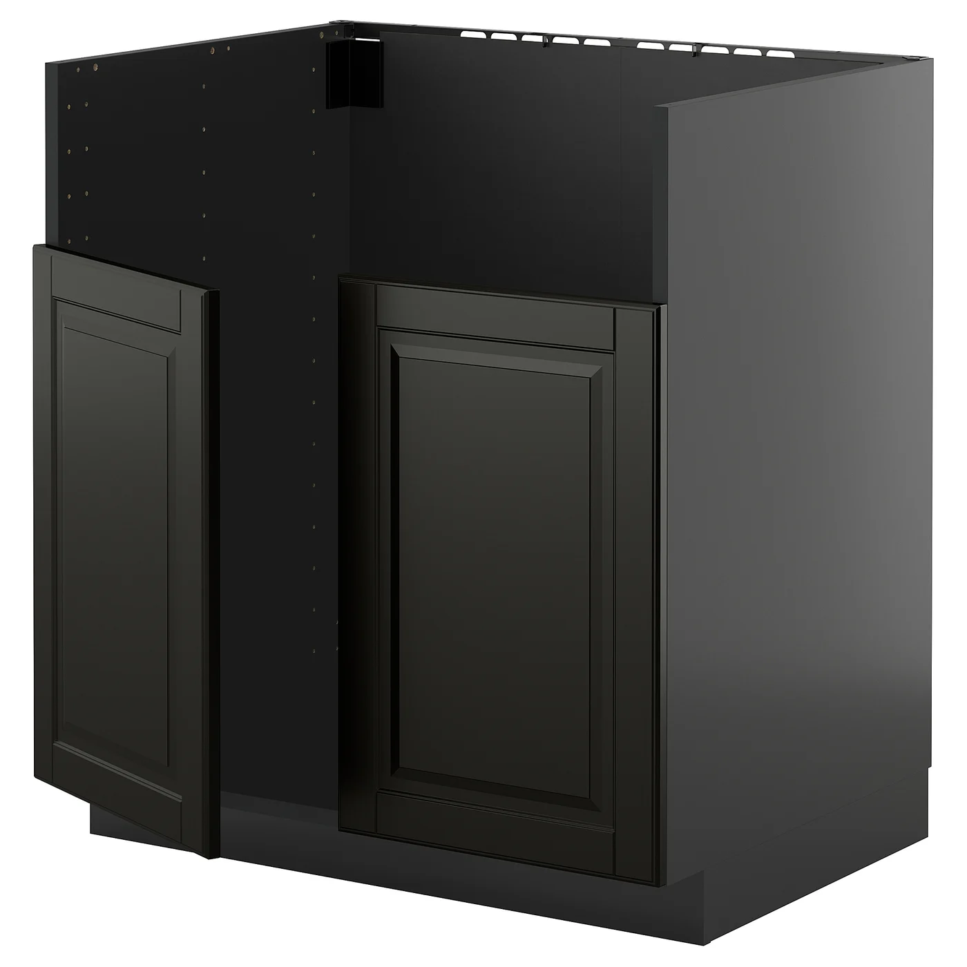 Metod Base Cab F Tallsjön Sink, Black-grey/bodbyn Black, 80x60 Cm