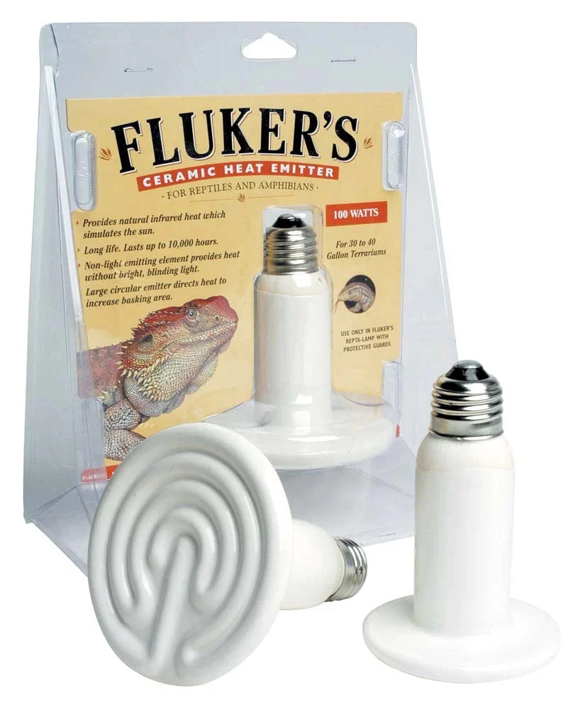 Fluker's Ceramic Heat Emitter For Reptiles 100 Watts