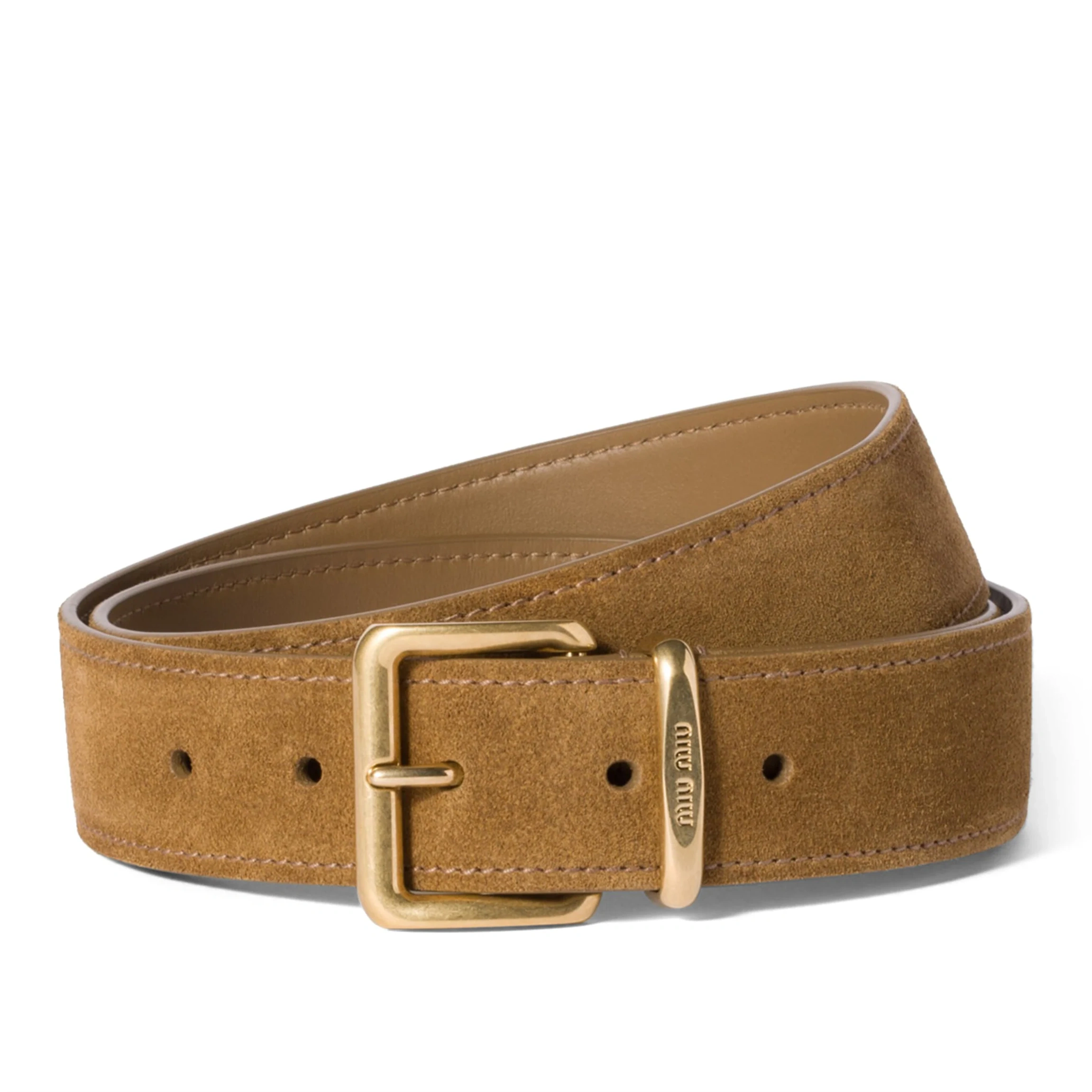 Miu Miu Green Suede Belt