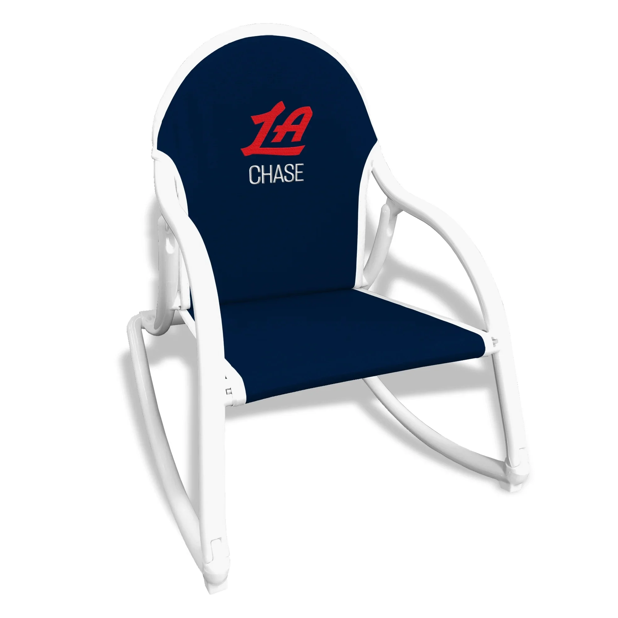 Personalized Los Angeles Clippers La Rocking Chair - Navy