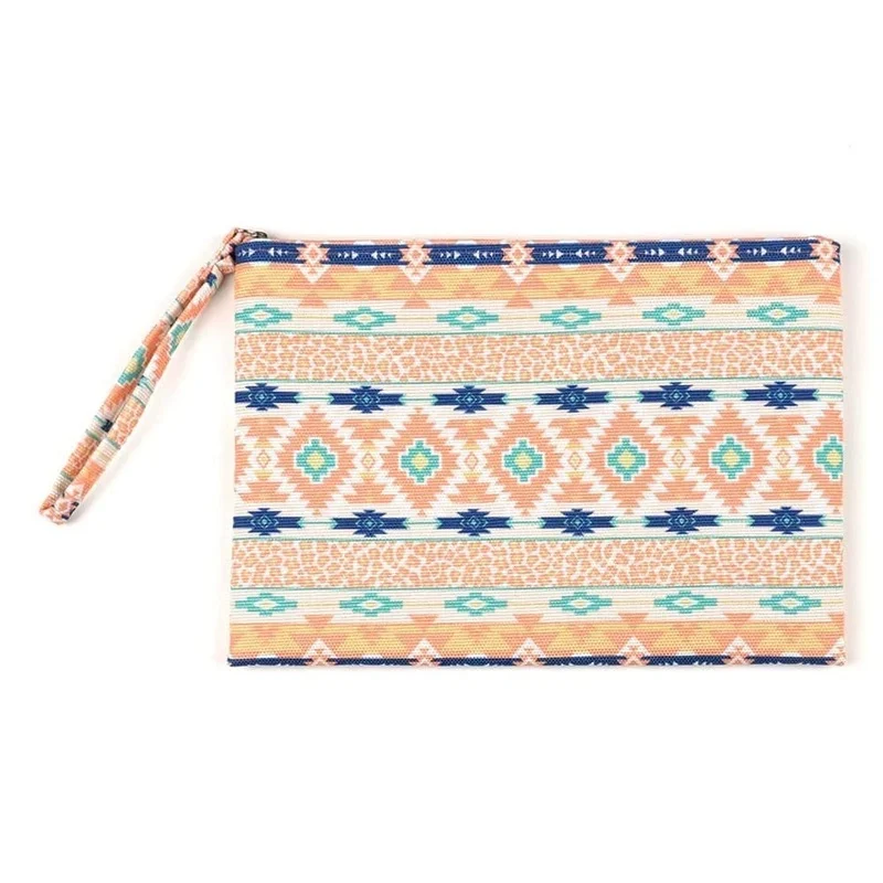 Mp0121 Leopard Tribal Aztec Pouch