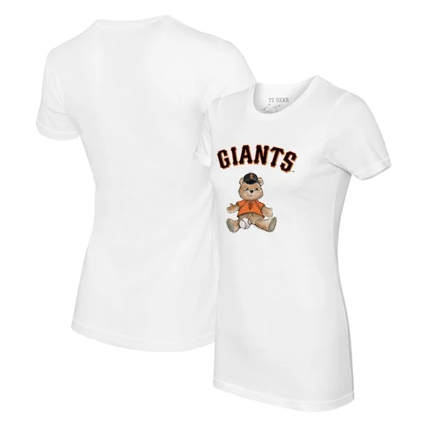 Women's San Francisco Giants Tiny Turnip White Teddy Boy T-shirt