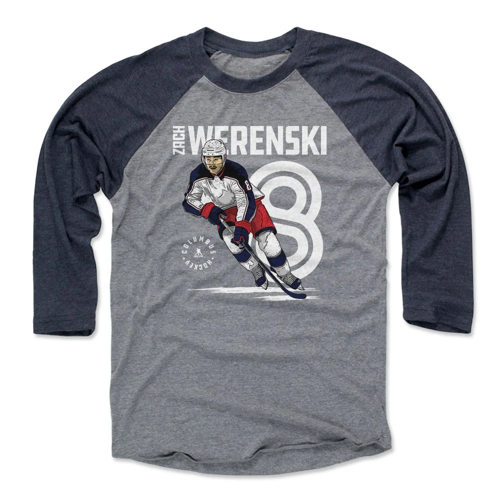 Zach Werenski Columbus Inline Wht - M