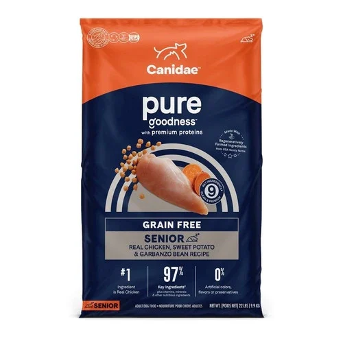 Canidae Pure Senior Grain-free Lid Dry Dog Food Chicken, Sweet Potato & Garbanzo Bean, 1 Each/24 Lb By Canidae