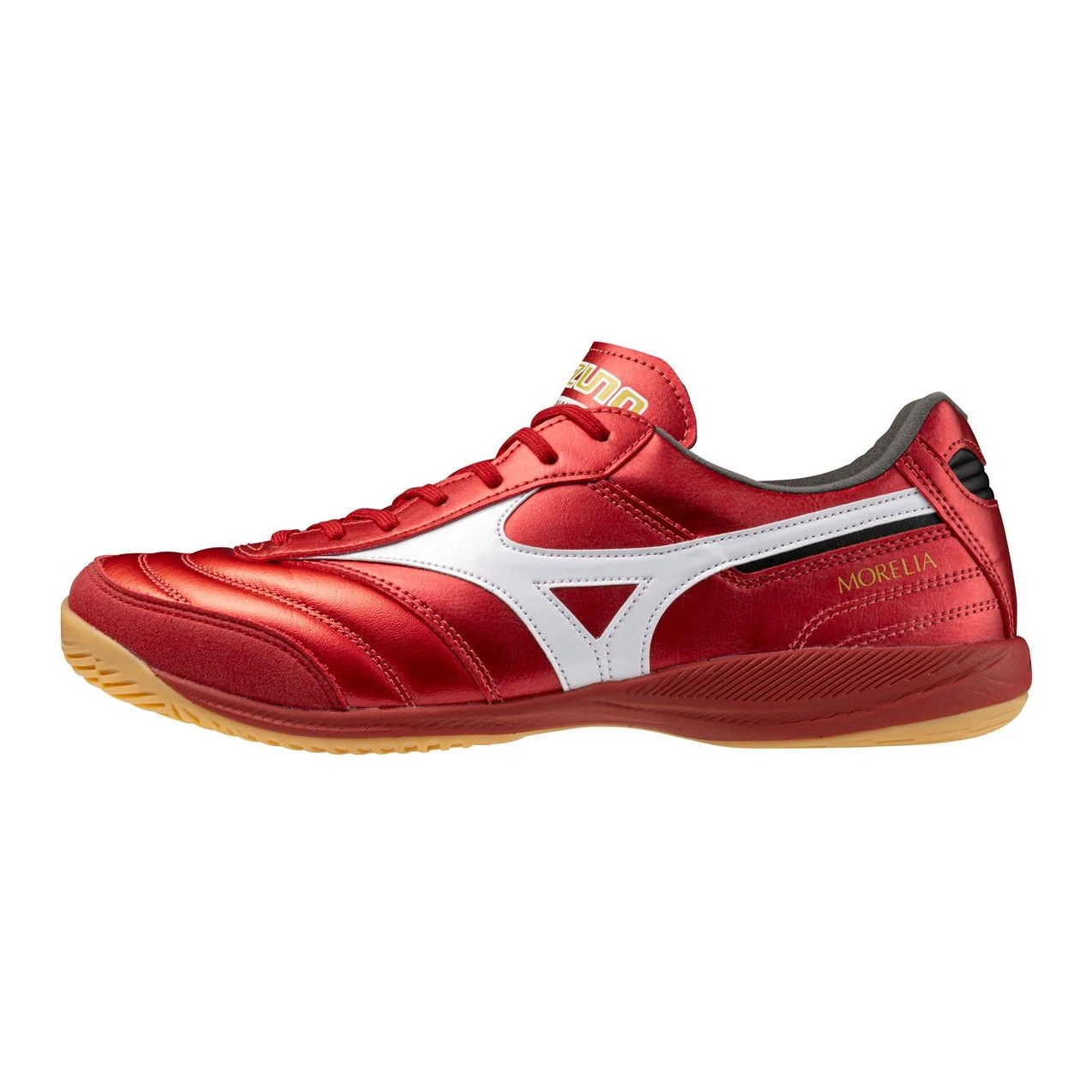 Morelia Sala Elite Indoor Soccer Shoe, Red/white