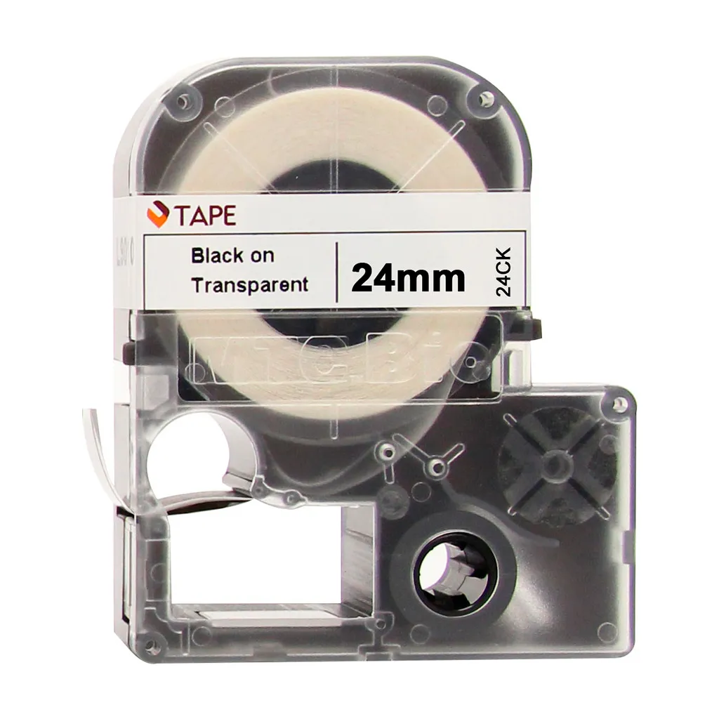 Mtc Bio Label Cartridge Cassettes 15/16"w X 26'l Clear With Black Print