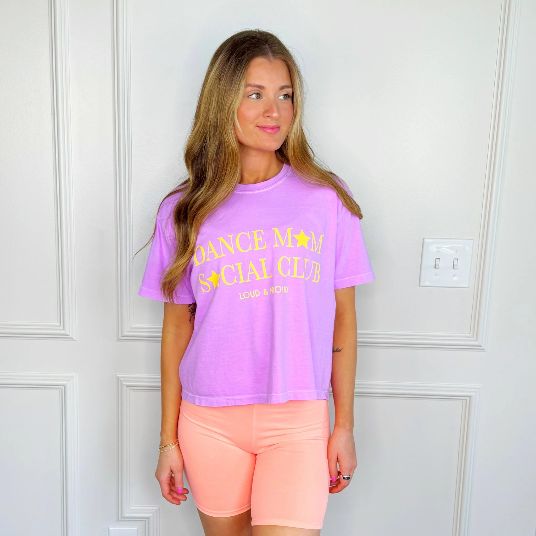 Dance Mom Social Club Cropped Tee - Adult Large (12-14)