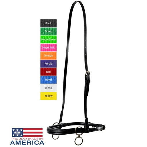 Feather-weight Synthetic Two-ring Race Halter - Neon Green