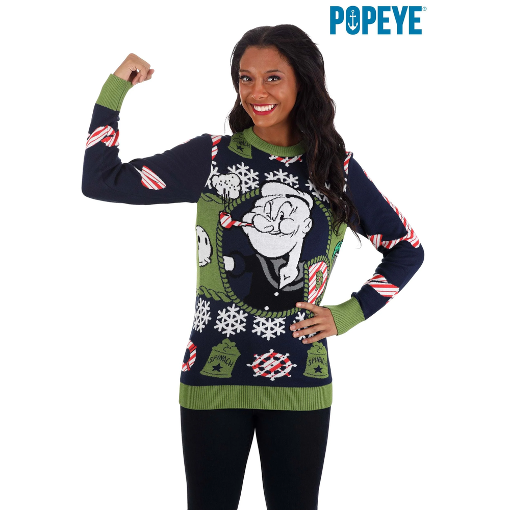 Adult Popeye Ugly Christmas Sweater
