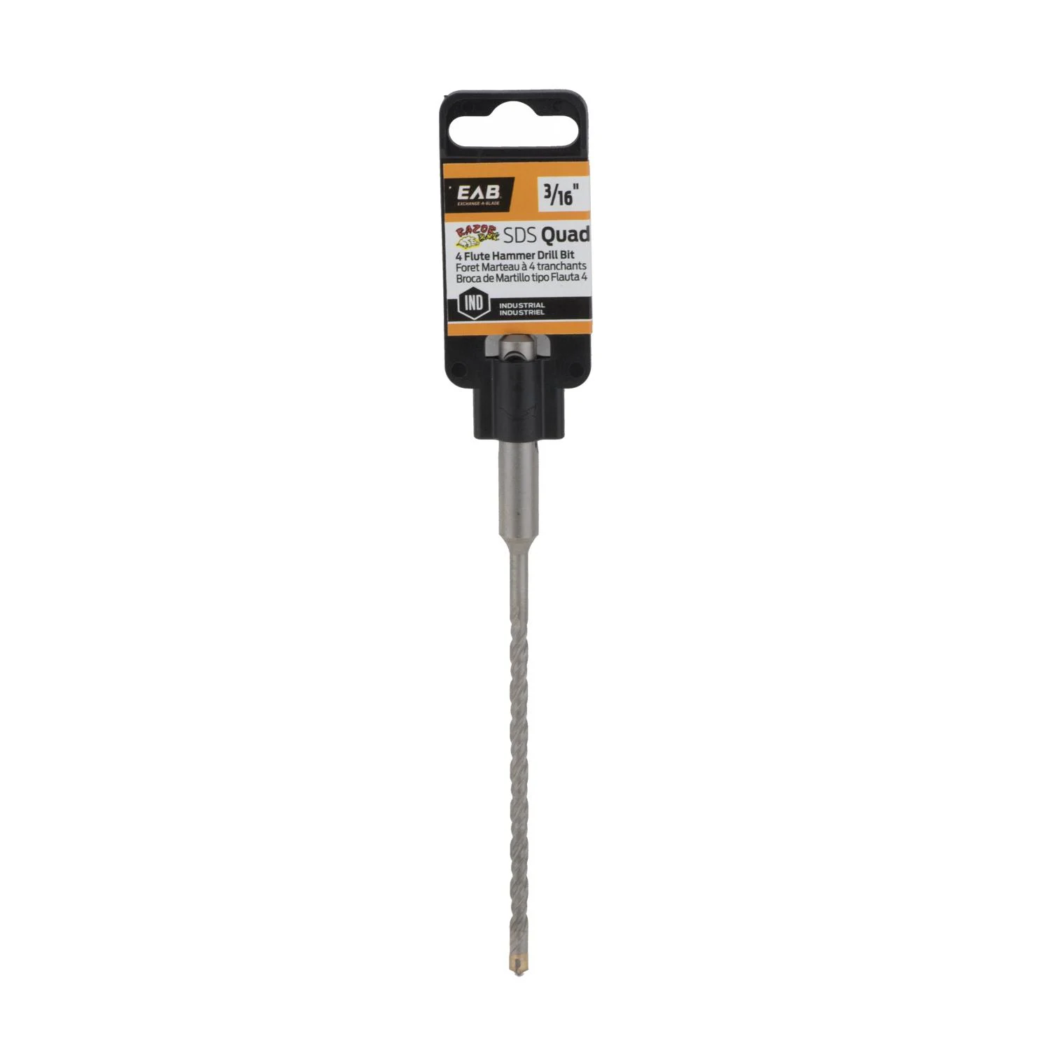Razor Back 6 In. L Carbide Industrial Masonry Drill Bit Sds Shank
