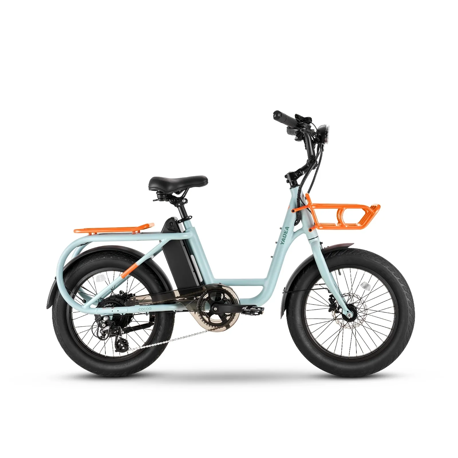 60 Miles Long Range Cargo Electric Bike Cocoa - Green