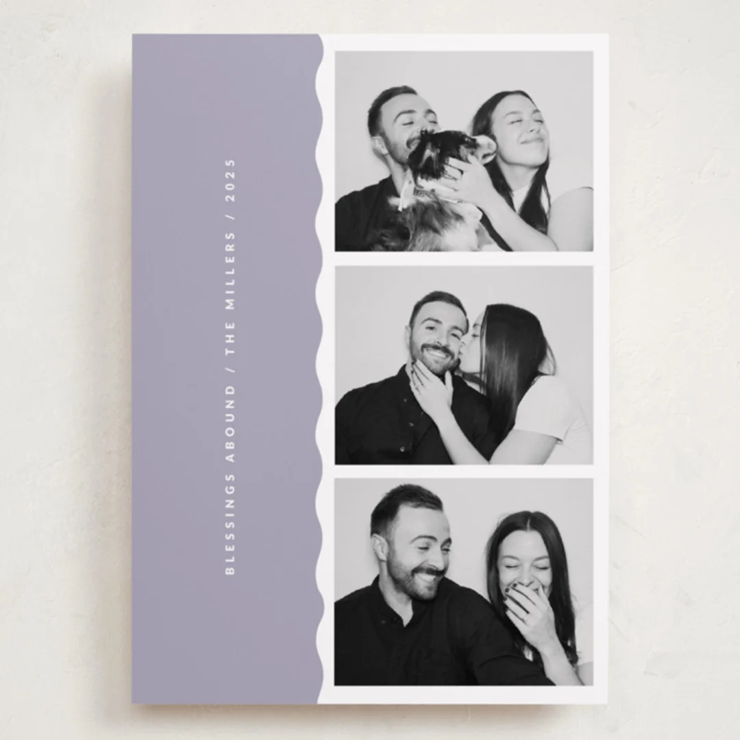 Simple Wave Grand Holiday Cards