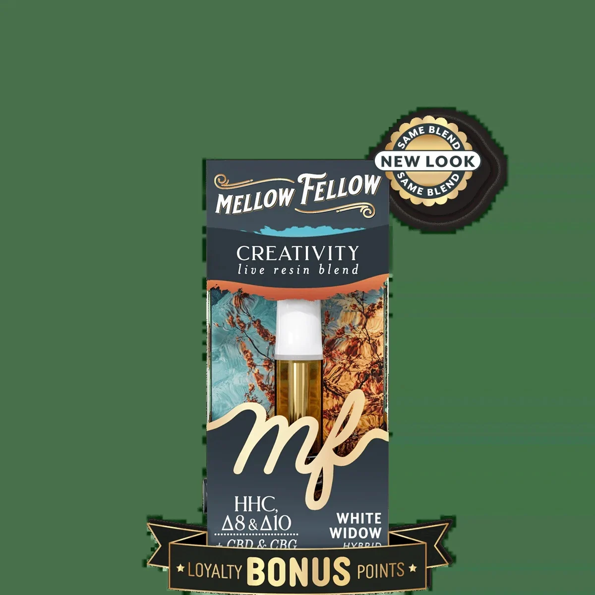 Creativity Blend 2ml Live Resin Vape Cartridge - White Widow (hybrid)