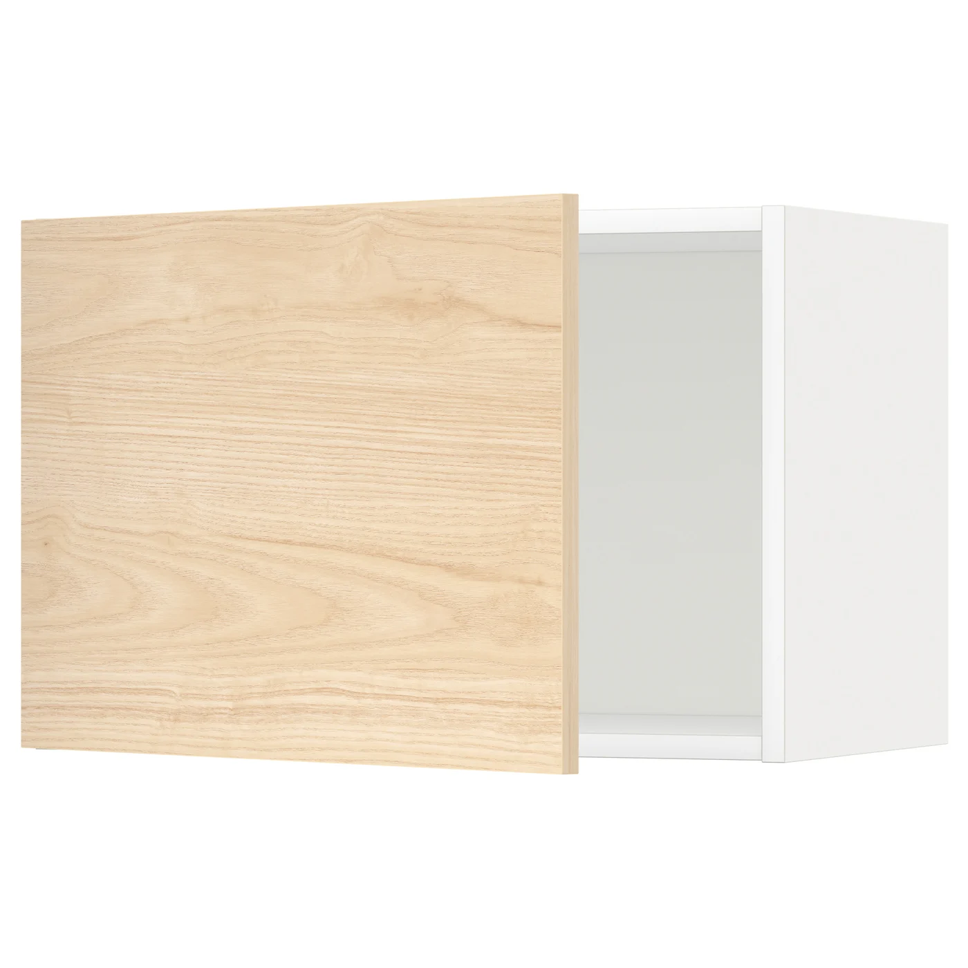 Metod Wall Cabinet, White/askersund Light Ash Effect, 60x40 Cm