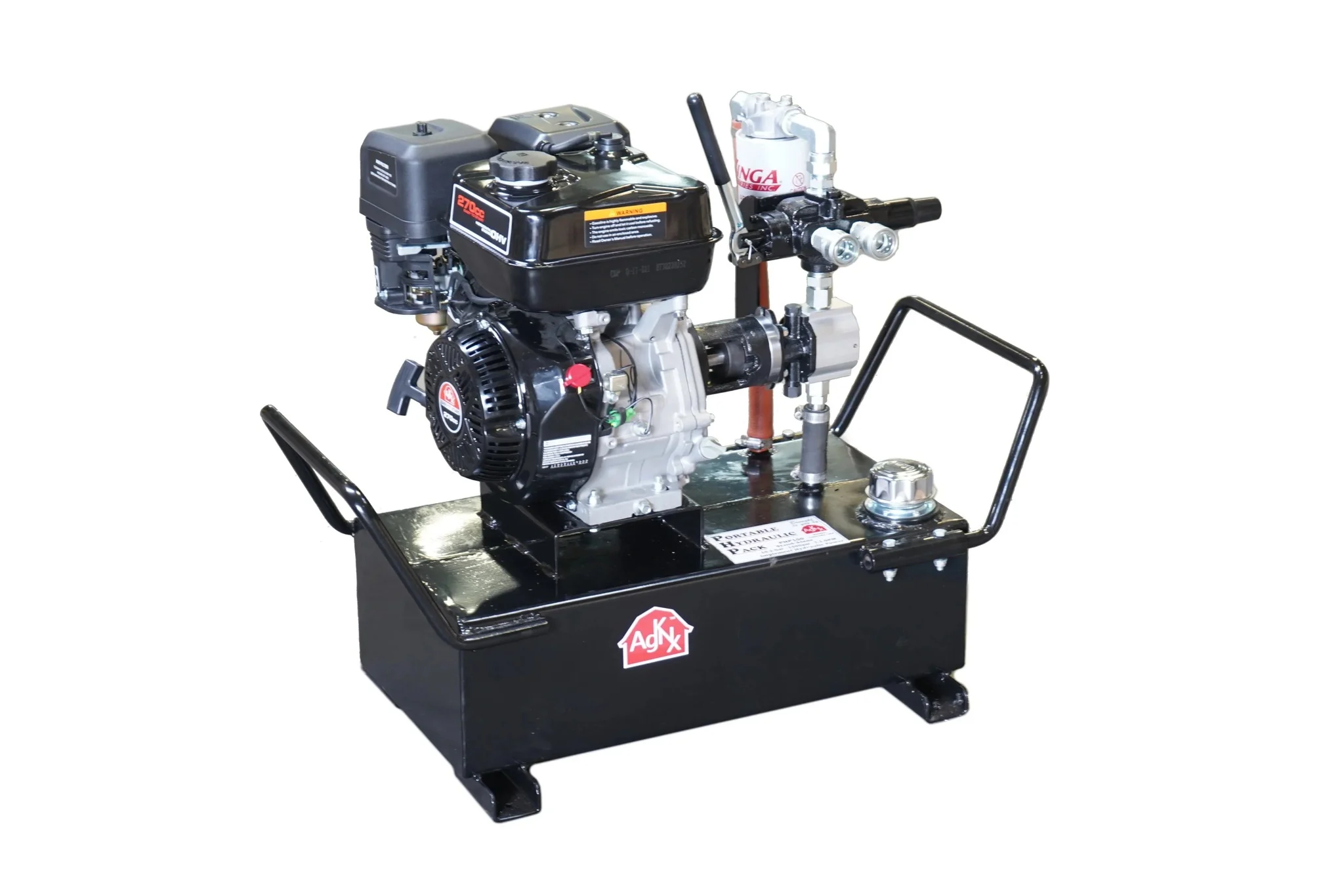 Hydraulic Power Pack (php) Station, 10 Gal Capacity, 7gpm, 2100psi, Gas-powered Mobile Power Pack Station - Power Implements, Cement Saw, Etc - A7 Dentent Valve (standard)