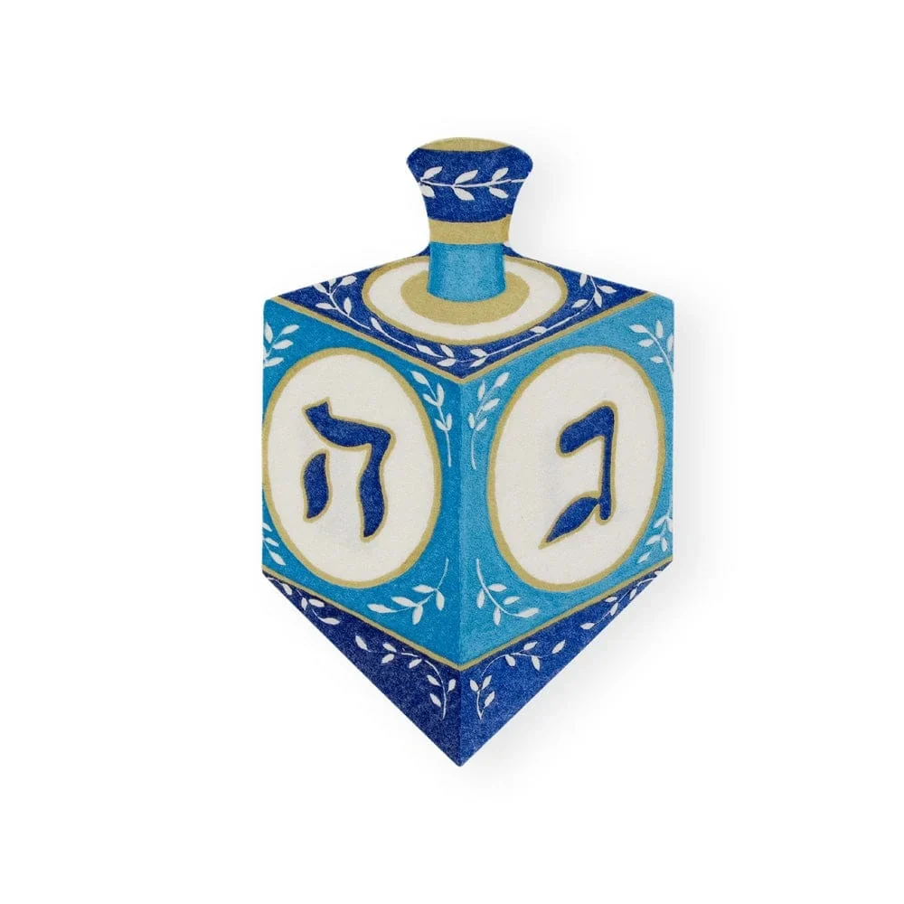 Dreidel Die-cut Paper Linen Luncheon Napkins - 15 Per Package