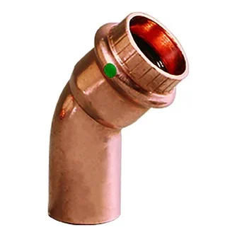 Viega Propress 1-1/4" - 45° Copper Elbow - Street/press Connection - Smart Connect Technology | 77063