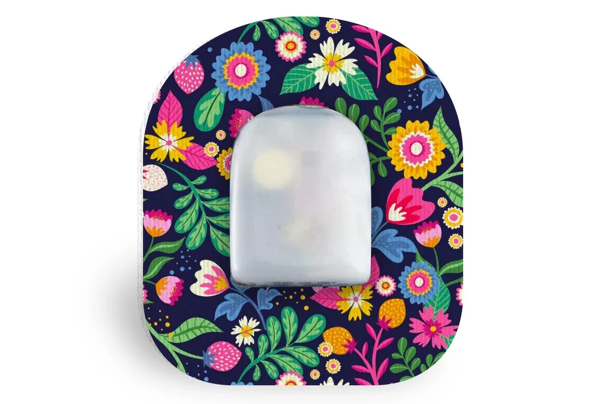Vibrant Flowers Patch - Omnipod - Single