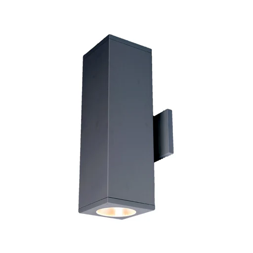 Wac Dc-we0622em Cube Architectural 6" 22w Led Extended Single Wall Mount With Emergency Backup Battery, Straight Up Or Down - 4000k/white/38°