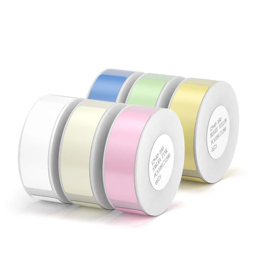 Pure Color Label Tape For D11, D110, D101 - 3 Rolls 12*40mm-480pcs White
