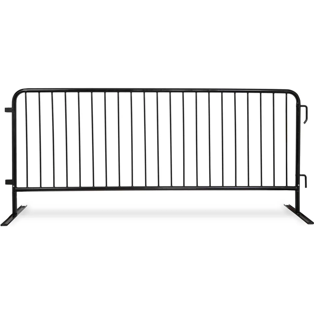 Queue Solutions Crowdmaster 1000 Steel Barricade 100l X 43h Flat Feet Black