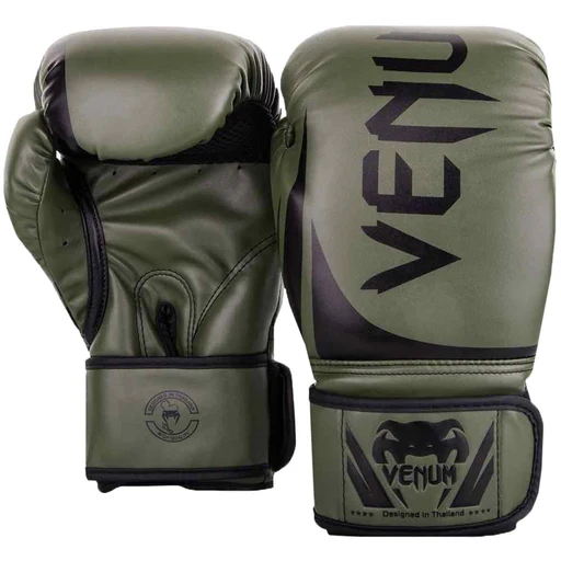 Venum Challenger 2.0 Hook And Loop Training Boxing Gloves - Khaki/black/10 Oz.