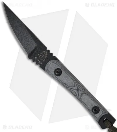 Tops Knives Scalpel Neck Knife W/ Micarta Handle (2.4" Black) Sss07