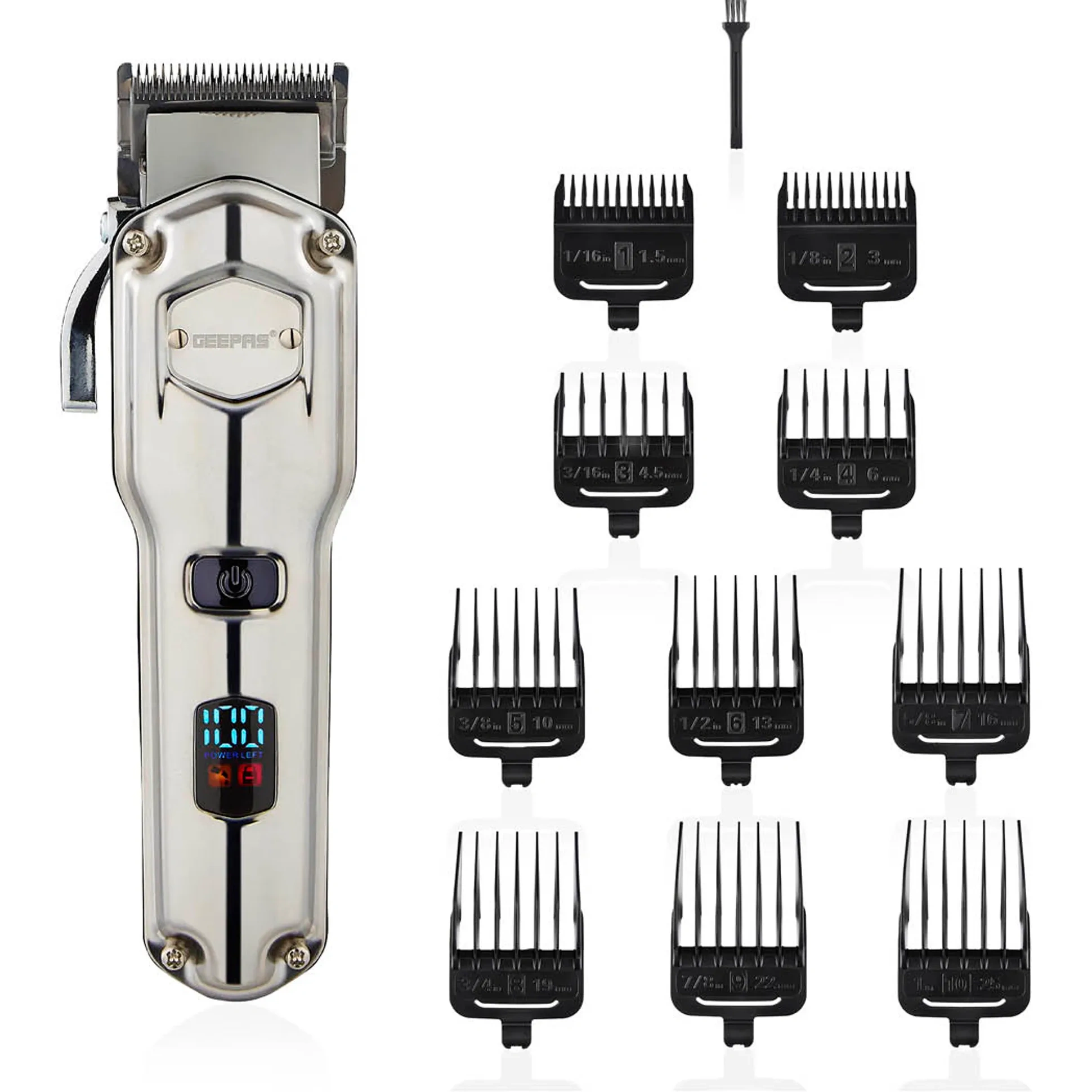 Beard Trimmer Cord/cordless Beard Stubble Trimmer Led Display Waterproof 240