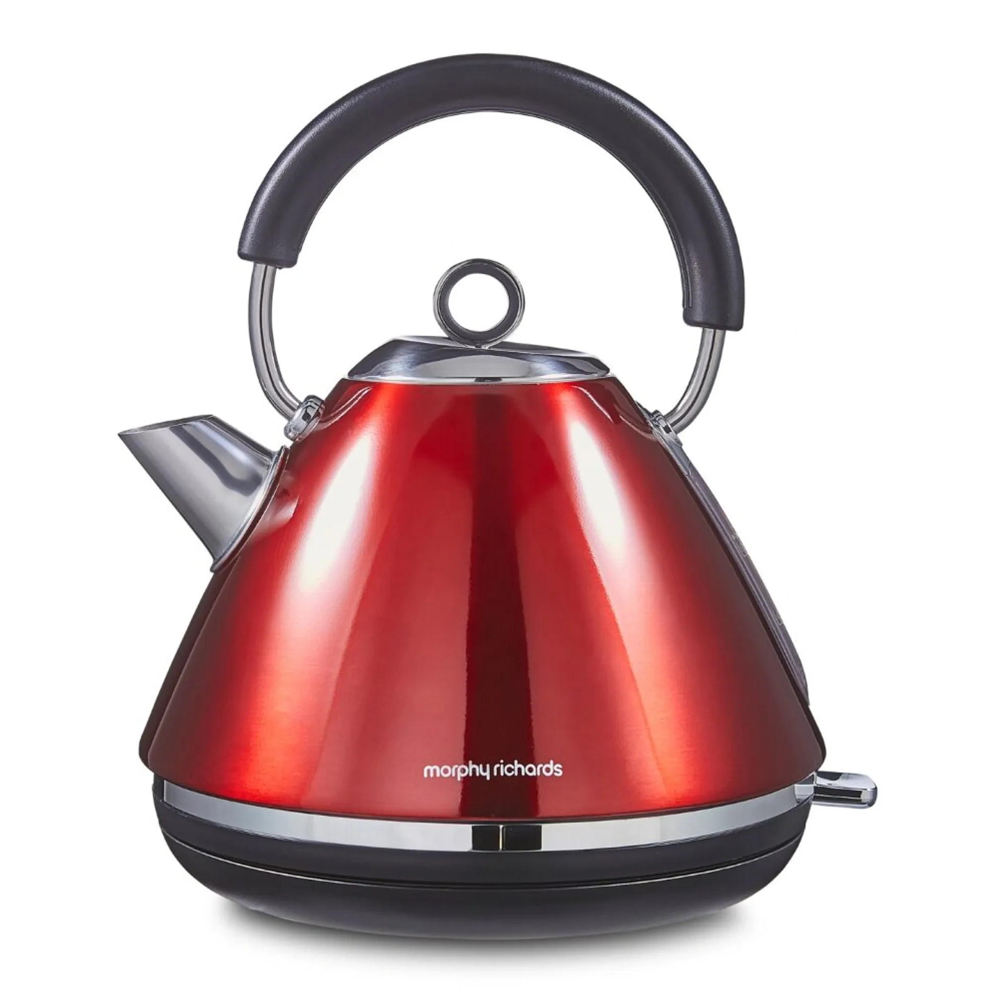 Accents Pyramid 1.5l Kettle Metallic Red